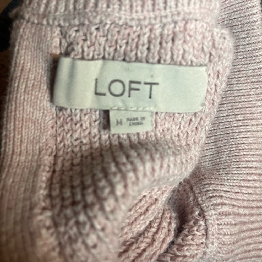 Loft dusty pink sweater - Picture 4 of 7